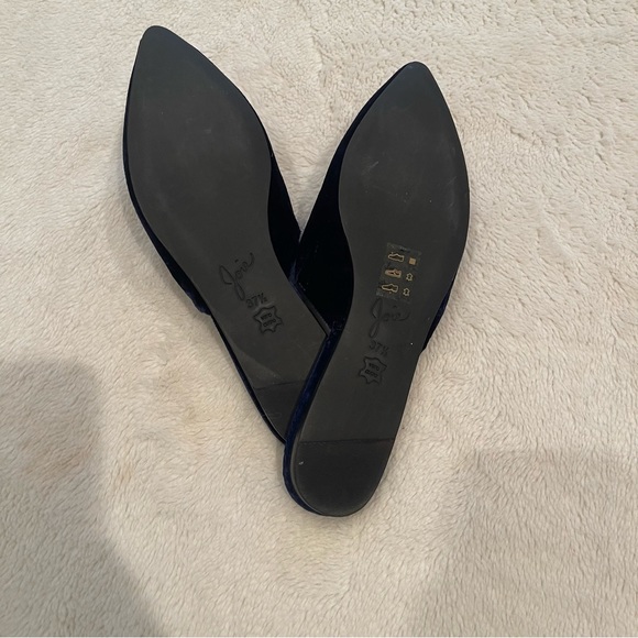 ☆ Joie Midnight Blue Velvet Mules ☆ - Picture 3 of 9